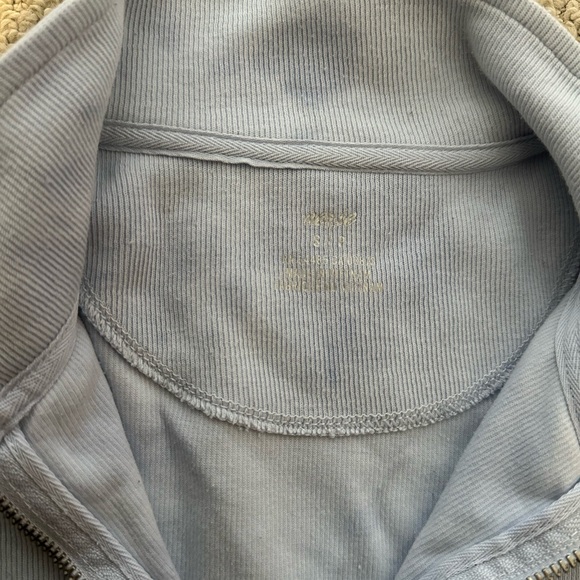 Aerie - Blue Tie Die Quarter Zip Sweater - Picture 3 of 4